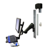 Ergotron HD Combo Arm with Small CPU Holder Black