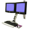 Ergotron HD Dual-Monitor Combo Arm - Gray