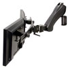 Ergotron HD Vertical Mount Dual Monitor Arm - Black