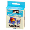 Brother LC31C Cyan Ink Cartridge for Select IntelliFAX Color Inkjet Fax and Multifunction Centers
