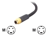 Belkin Inc Mini-Din Male to Male PureAV S-Video Cable - 6 ft