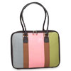 Mango Tango Pink Canvas Stripe Laptop Bag - Fits Notebooks with Diagonal Screen Size of up to 16-inch