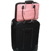 Mango Tango Pink Quilt in Faux Suede Luggage Laptop Bag - Fits Notebooks with Diagonal Screen Size of up to 18-inch