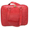 Mango Tango Red Faux Croc Laptop Bag - Fits Notebooks with Diagonal Screen Size of up to 18-inch