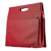 Mobile Edge Red Full-Grain Leather Briefcase