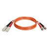 TrippLite SC/ST Multimode Duplex Fiber Patch Cable - 3 ft