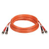 TrippLite ST Multimode Duplex Fiber Patch Cable - 10 ft