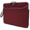 Mobile Edge SlipSuit Notebook Sleeve Red/Platinum Trim Fits Notebooks of Screen Sizes Up to 14.1-inch