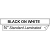 Brother TC20Z1 Black on White Laminated Tape for Select P-Touch Label Printers