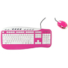 Saitek Industries USB Keyboard and Mouse Bundle - Pink