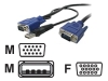 StarTech.com Ultra-Thin USB 2-in-1 KVM Cable for SV831HD/ SV1631HD KVM Switches - 15 ft