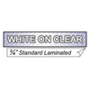 Brother White On Clear TZ145 Laminated Tape For Select P-Touch Electronic Labeling Systems - 26.2 ft