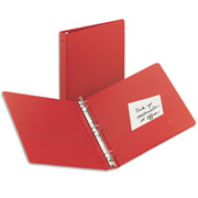 1 1/2" Economy Round-Ring Binder, Red