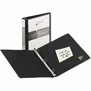 1 1/2" Economy Round-Ring View Binder, Black