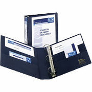 1 1/2" Heavy-Duty EZD View Binder, Navy Blue