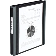 1-1/2" Staples D-Ring View Better Binder, Black