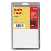 1 1/2" x 4", Avery 5075 Binder Labels, White, 120/Pack