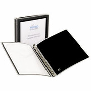 1/2" Flexi-View Presentation Round-Ring Binder, Black