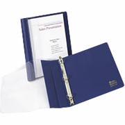 1/2" See-Thru Presentation Round-Ring Binder, Blue