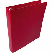 1" Presstex Round-Ring Binder, Red