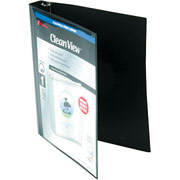 1" Wilson Jones Flexible Clear View Poly Binder, Black, 175 sheets