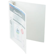 1" Wilson Jones Flexible Clear View Poly Binder, White, 175 sheets