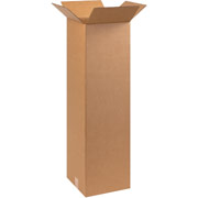 10"(L) x 10"(W) x 36"(H) - Staples Corrugated Shipping Boxes