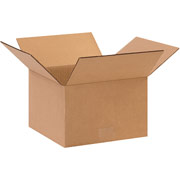 10"(L) x 10"(W) x 6"(H) - Staples Corrugated Shipping Boxes