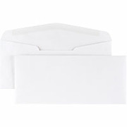 #10, Premium Diagonal Seam Envelopes with Gummed Closure, White