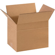 11-3/4"(L) x 8-3/4"(W) x 8-3/4"(H)- Staples Multi-Depth Corrugated Shipping Boxes