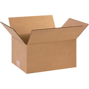 12"(L) x 9"(W) x 6"(H)- Staples Corrugated Shipping Boxes