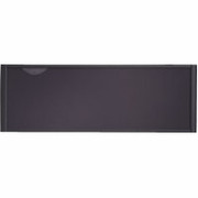 13" x 48" Cubicle Workstation Gray Mesh Bulletin Board w/Graphite Frame, Mounts w/Partition Hangers