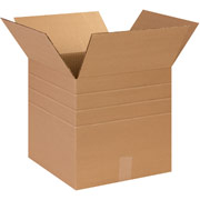 14"(L) x 14"(W) x 14"(H) - Staples Multi-Depth Corrugated Shipping Boxes