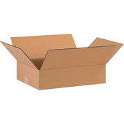 16"(L) x 12"(W) x 4"(H)- Staples Corrugated Shipping Boxes