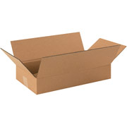 16"(L) x 9"(W) x 3"(H)- Staples Corrugated Shipping Boxes