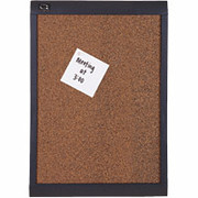 18" x 12" Designer Cork Bulletin Board w/Plastic Frame