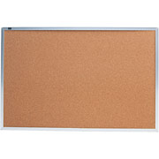 2' x 3' Commercial Cork Bulletin Board w/Aluminum Frame