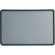 2' x 3' Countour Gray Fabric Bulletin Board w/Graphite Plastic Frame