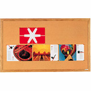 2' x 3' Economy Bulletin Board w/Oak Frame