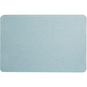 2' x 3' Oval Office Light Blue Fabric Frameless Bulletin Board