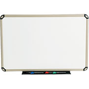 2' x 3' Prestige Plus Premium Porcelain Dry-Erase Board w/Euro Titanium Frame