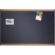 2' x 3' Prestige Gray Diamond Mesh Fabric Board w/Mahogany Frame