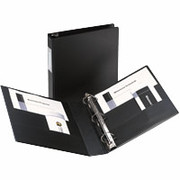 2" Durable D-Ring Binder w/Label Holder, Black