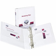 2" Durable Round-Ring View Binder, White