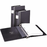 2" Heavy-Duty Round-Ring Binder w/Metal Hinges, Black