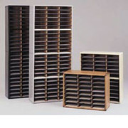 24-Compartment Value Sorter Organizer, Medium Oak