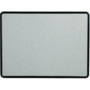 3' x 4' Countour Gray Fabric Bulletin Board w/Graphite Plastic Frame