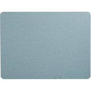 3' x 4' Oval Office Light Blue Fabric Frameless Bulletin Board