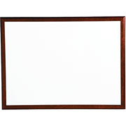 3' x 4' Premium Porcelain Dry-Erase Board w/Mahogany Frame