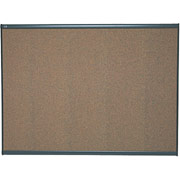 3' x 4' Prestige Colored Cork Board w/Graphite Frame